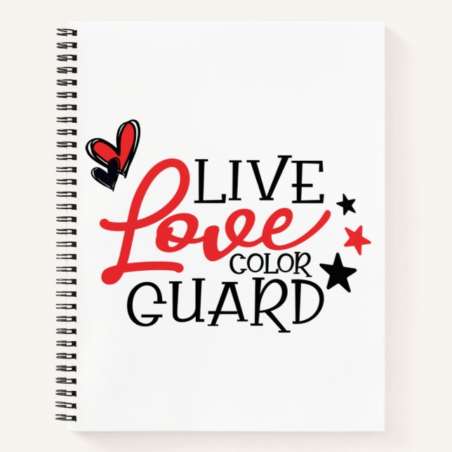 Carnet Live Love Colorguard (Devant)