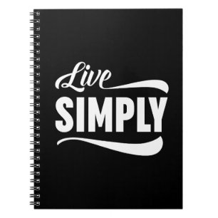 Carnet Live Simply Typographie