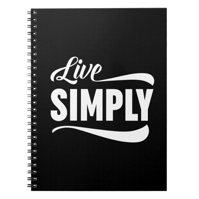 Carnet Live Simply Typographie (Devant)