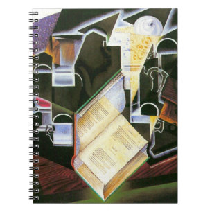 Carnet Livre, Pipe et Lunettes, Juan Gris, Cubisme Vintag