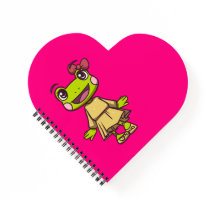 Lizzy the Frog Heart Bloc-notes | AventureEnfants