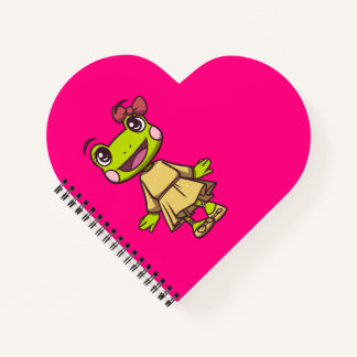 Carnet Lizzy the Frog Heart Bloc-notes | AventureEnfants
