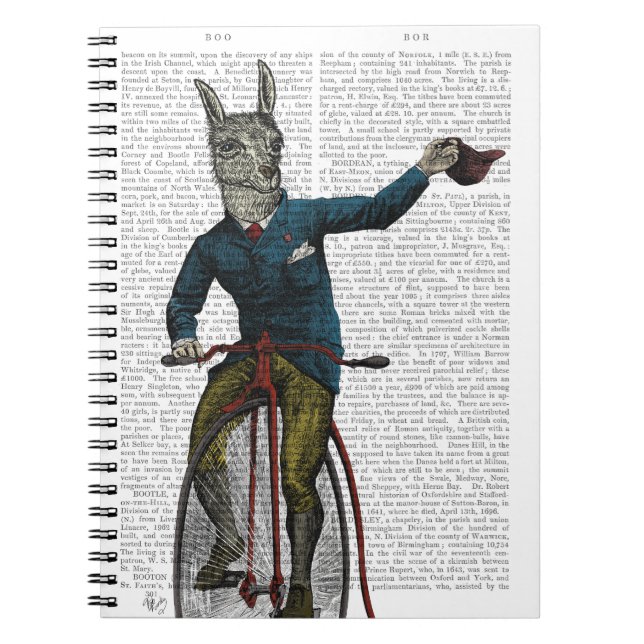 Carnet Llama à vélo (Devant)