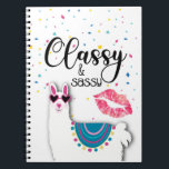 Carnet llama classy and sassy bridesmaid gift girlfriends<br><div class="desc">Designed by The Arty Apples Limited</div>
