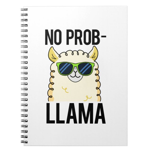 Carnet Llama Drôle Pun Cool Llama Sans-Problème (Devant)