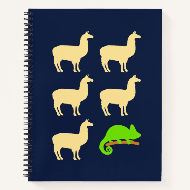 Carnet Llama Llama Llama Llama Chameleon (Devant)