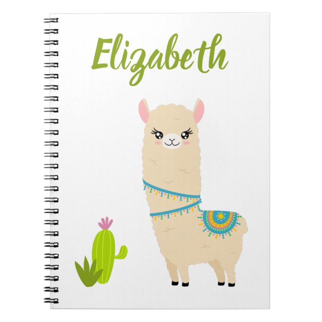 Carnet Llama personnalisable (Devant)