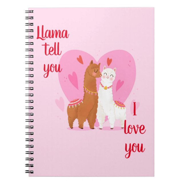 Carnet Llama Tell you  (Devant)