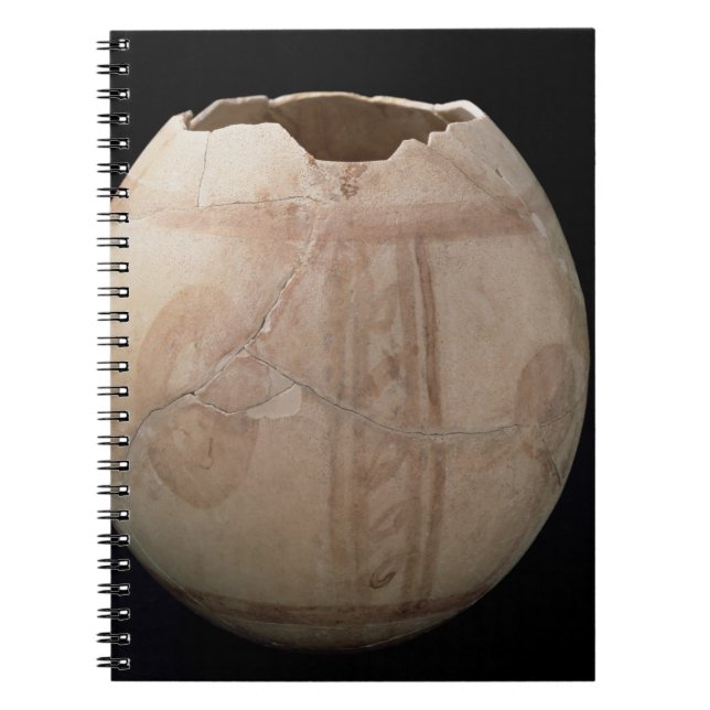 Carnet L'oeuf d'autruche a coupé sous forme de vase de (Devant)
