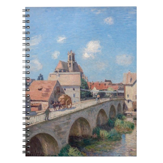 Carnet L'œuvre d'art d'Alfred Sisley - Le Pont de Moret (Devant)
