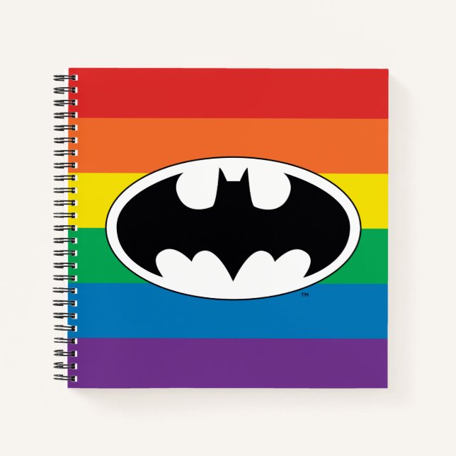 Carnet Logo Arc-en-ciel Batman (Devant)