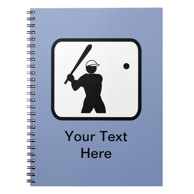 Carnet Logo Baseballer personnalisable (Devant)