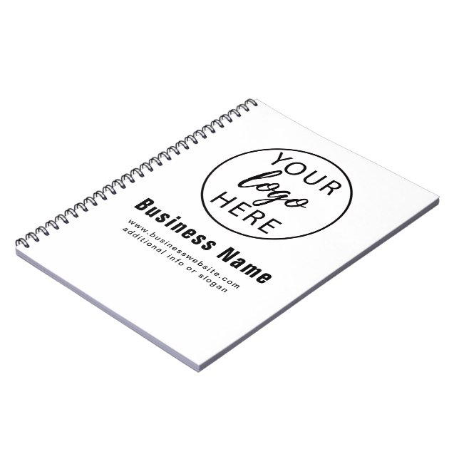 Carnet Logo Commercial Personnalisé Simple (Côté gauche)
