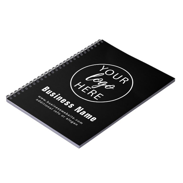 Carnet Logo Commercial Personnalisé Simple (Côté gauche)