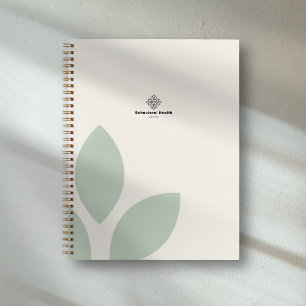Carnet Logo de Conseiller en Santé de Crème de Feuille Ve