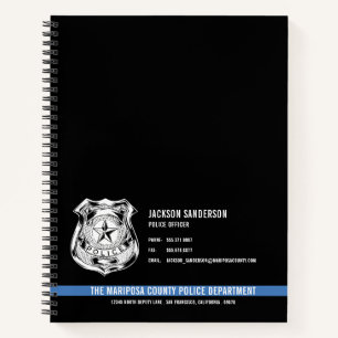 Carnet Logo de la police personnalisé pour le département