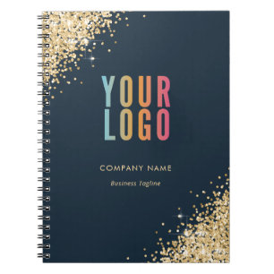 Carnet Logo de l'entreprise Blue Gold Promotionnel