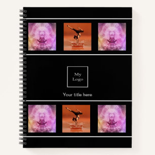 Carnet Logo de l'entreprise photo collage noir blanc