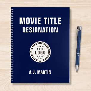 Carnet Logo de l'équipe de films sur mesure Nom personnal
