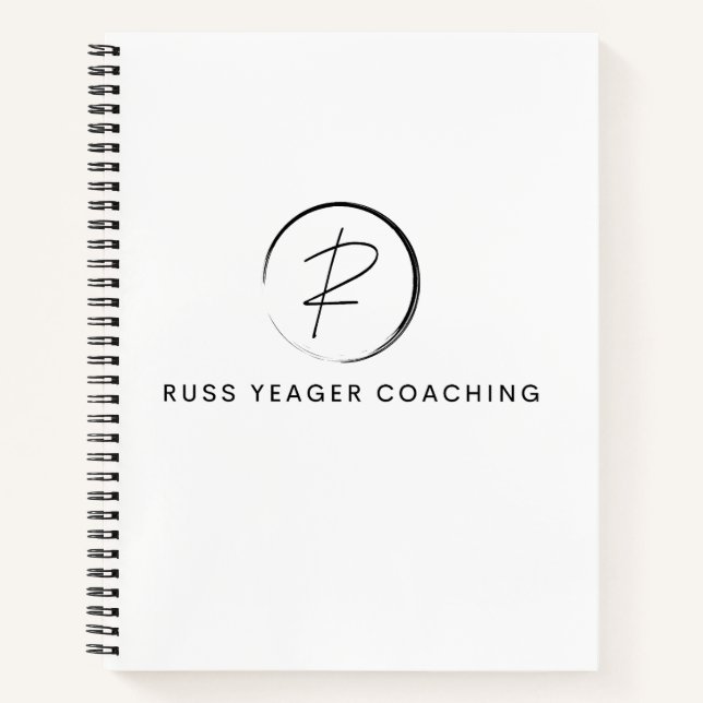 Carnet Logo de signature de coaching de Russ Yeager (Devant)