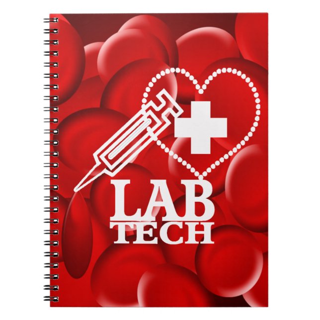 CARNET LOGO DE SYRINGE DU COEUR DE LA TECHNOLOGIE LAB (Devant)