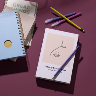 Carnet Logo de visage de beauté de femme abstraite modern