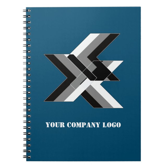 Carnet LOGO DE YOUR COMPANY, personalized,add your text (Devant)