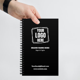 Carnet Logo d'entreprise de marque personnalisée Noir pro