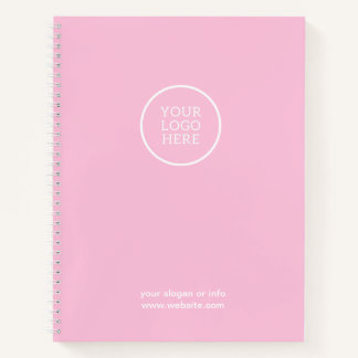 Carnet Logo d'entreprise Entreprise Moderne Rose Professi