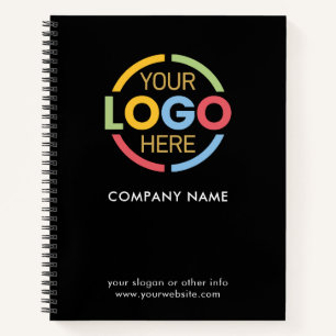 Carnet Logo d'entreprise moderne Black White Business