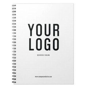 Carnet Logo d'entreprise moderne Blanc promotionnel