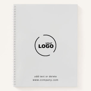 Carnet Logo d'entreprise moderne professionnel gris