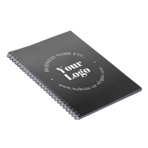 Carnet Logo d'entreprise ou design & texte modifiable