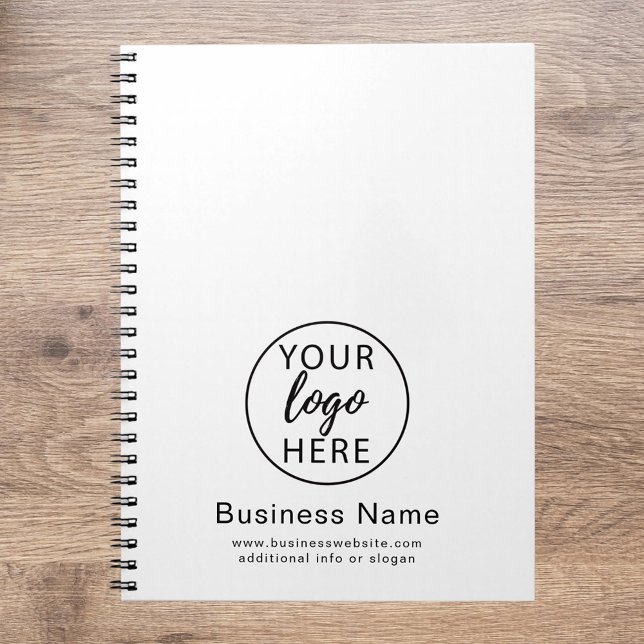 Carnet Logo d'entreprise personnalisé Office moderne (Custom Business Logo Modern Office Notebook)