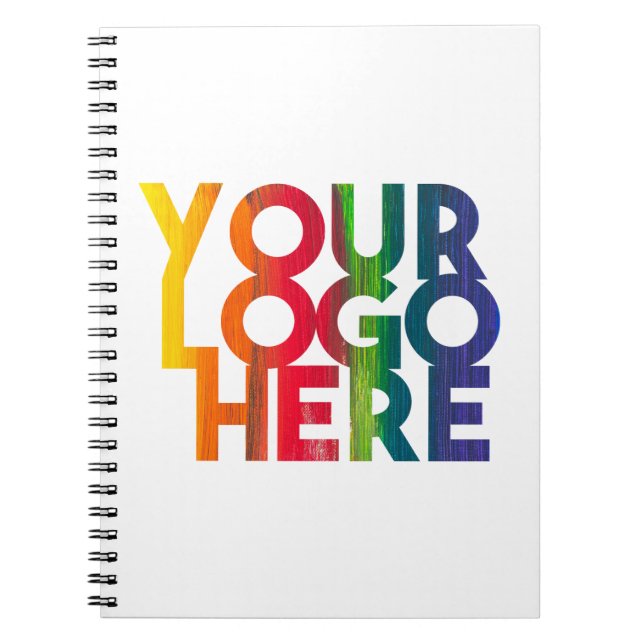 Carnet Logo d'entreprise simple blanc (Devant)