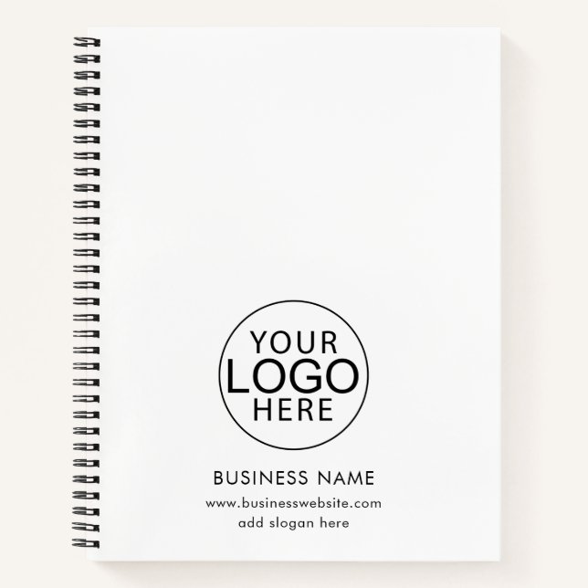 Carnet Logo d'entreprise simple Swag promotionnel d'entre (Devant)