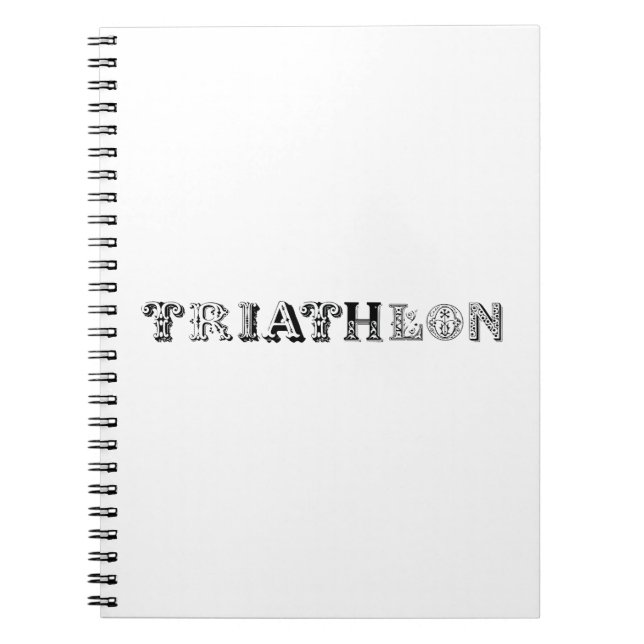 Carnet Logo du cool de triathlon pour tous les sportifs (Devant)