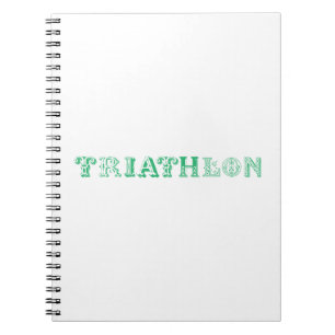 Carnet Logo du cool de triathlon pour tous les sportifs