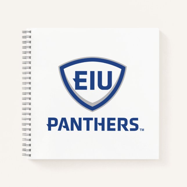 Carnet Logo Eastern Illinois Panthers Shield & Wordmark (Devant)