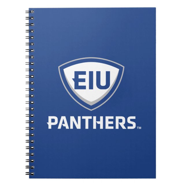 Carnet Logo Eastern Illinois Panthers Shield & Wordmark (Devant)