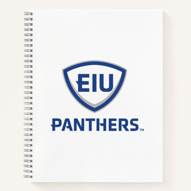 Carnet Logo Eastern Illinois Panthers Shield & Wordmark (Devant)