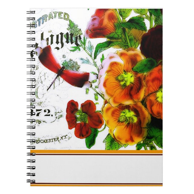 Carnet logo floral vintage (Devant)