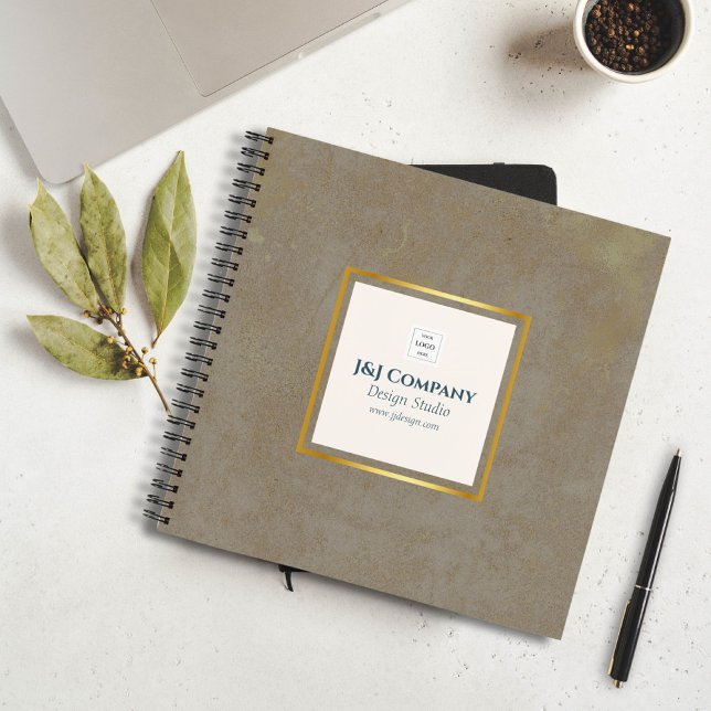 Carnet Logo Gold Texture tendance (Créateur téléchargé)