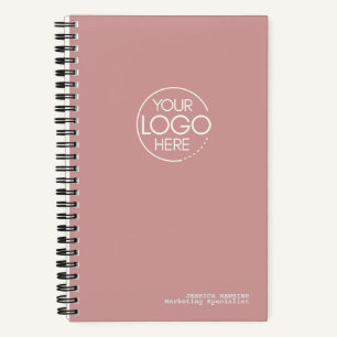 Carnet Logo Moderne Rose Poussiéreux Tendance