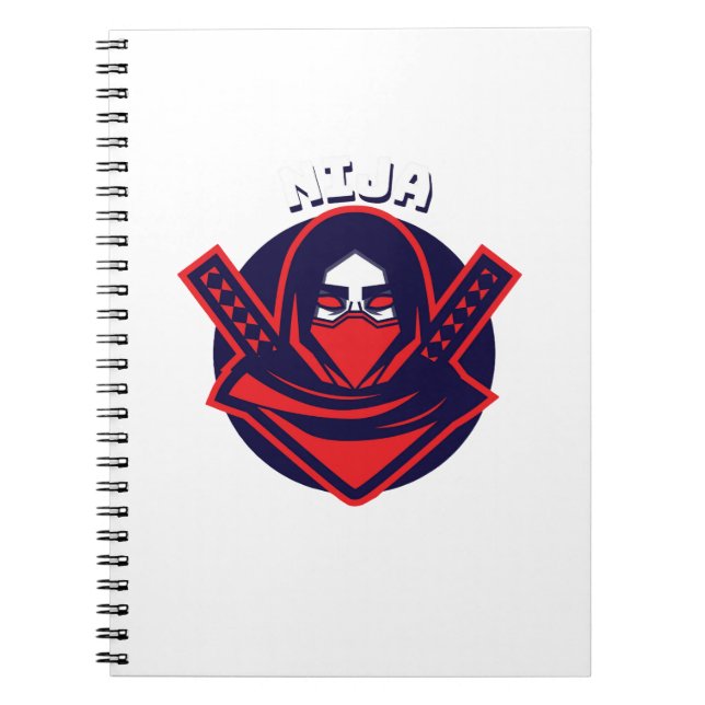 Carnet Logo Ninja – Emblème de Guerrier Audacieux (Devant)