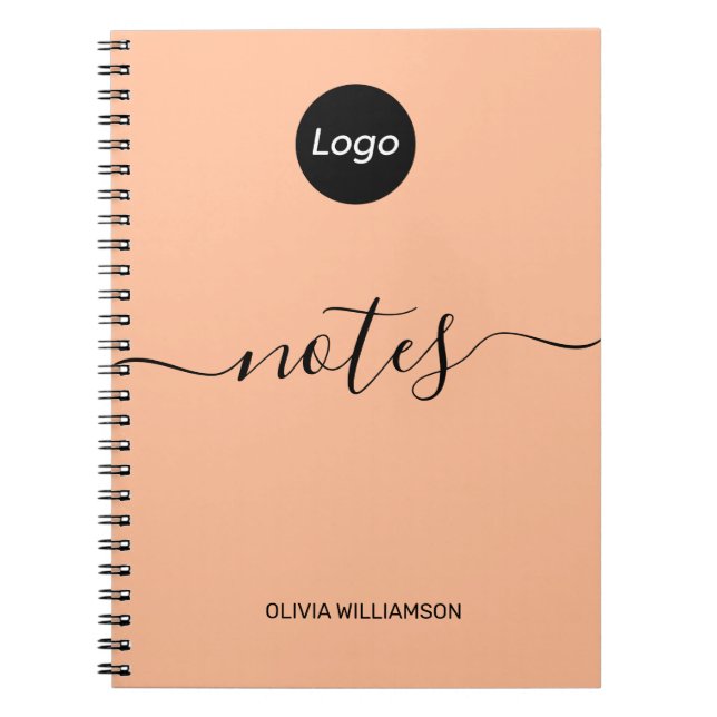 Carnet Logo Peach Professionnel (Devant)