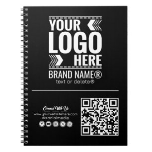 Carnet Logo personnalisé, logo d'entreprise ou de marque