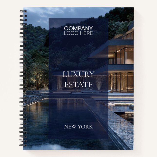 Carnet Logo photo de propriété immobilière exclusive (Devant)