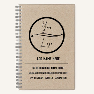 Carnet Logo promotionnel Kraft Brown Entreprise