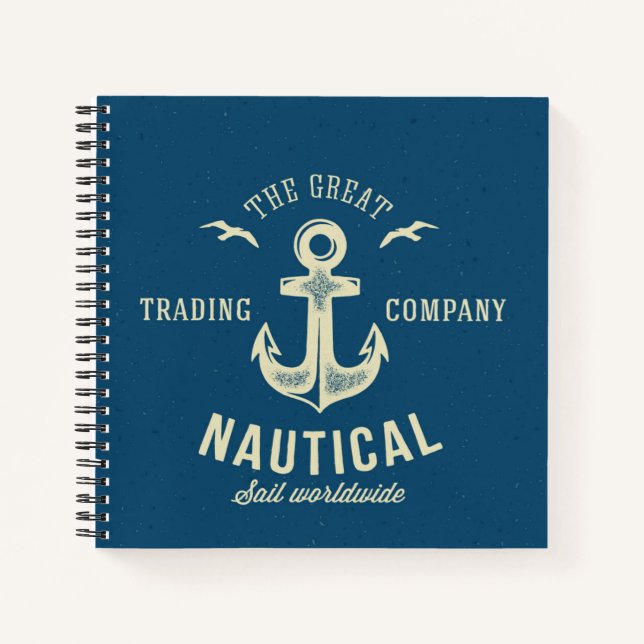 Carnet Logo Rétro Nautique (Devant)